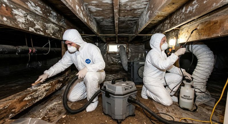 Crawlspace Mold Remediation in Dallas, TX